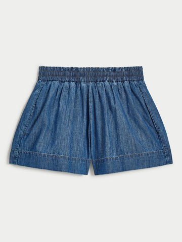 The Shkip Shorts in Denim