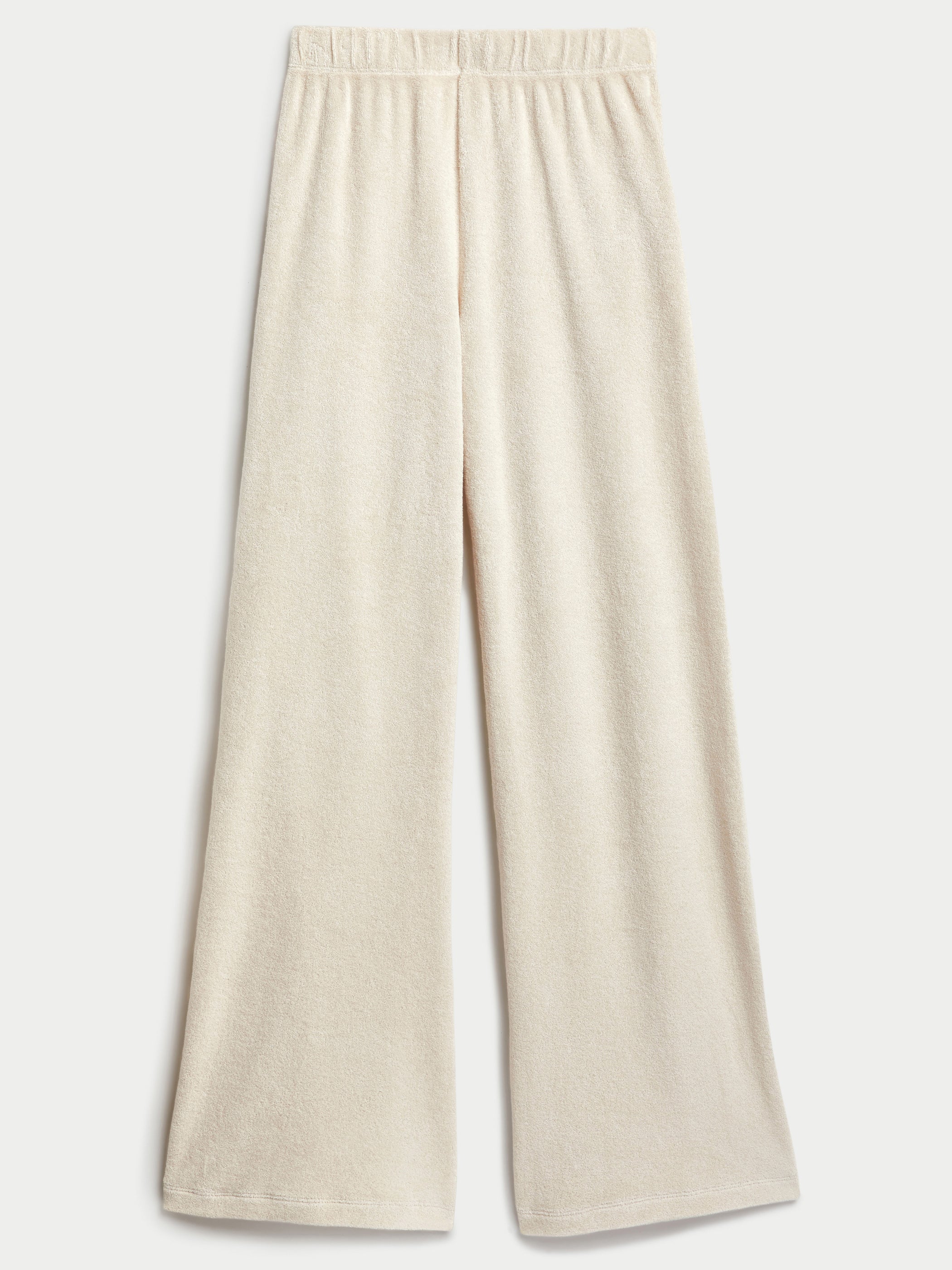 Zephyra cotton-blend terry flared track pants