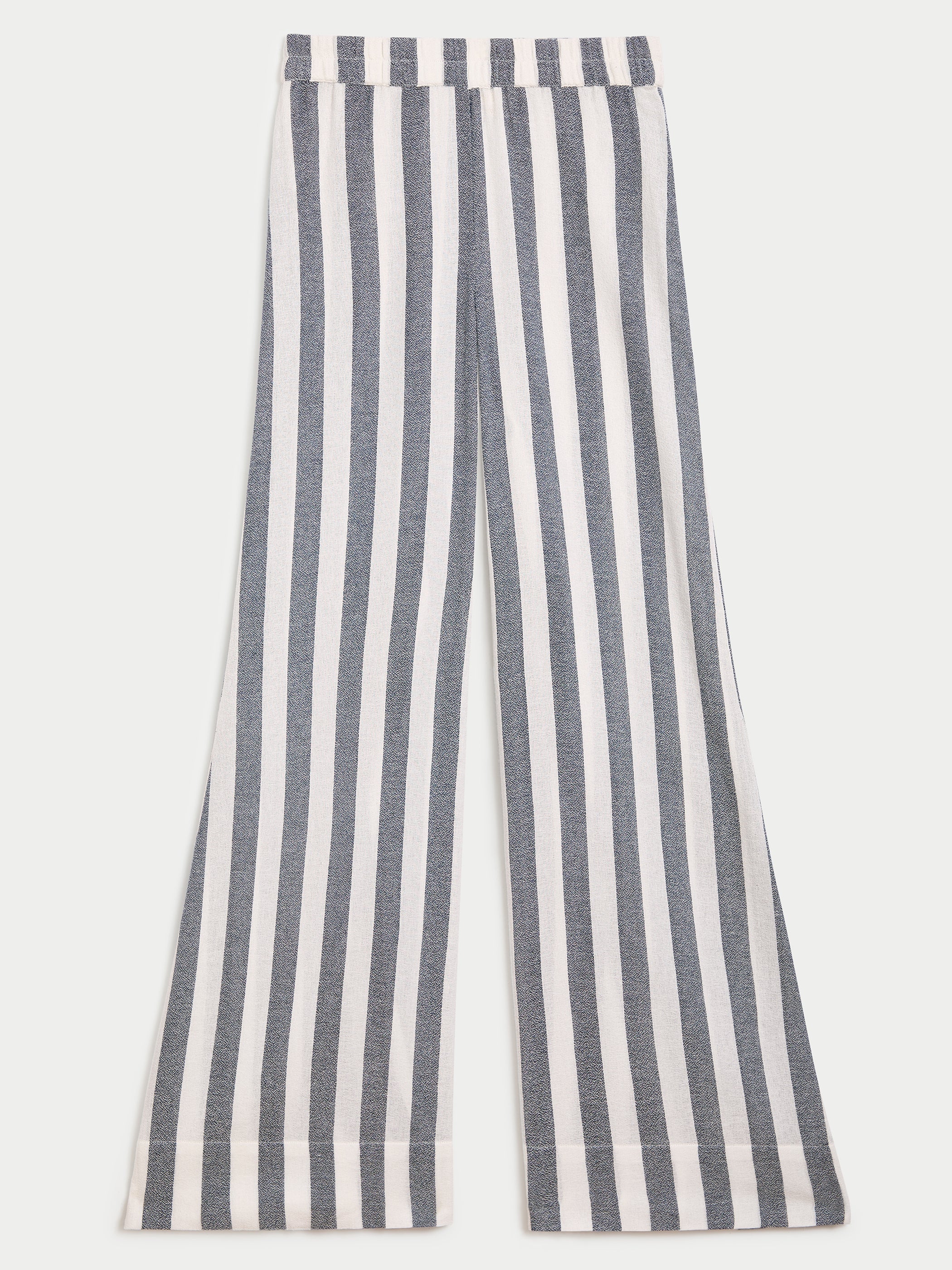 Navy-Ivory Stripe 