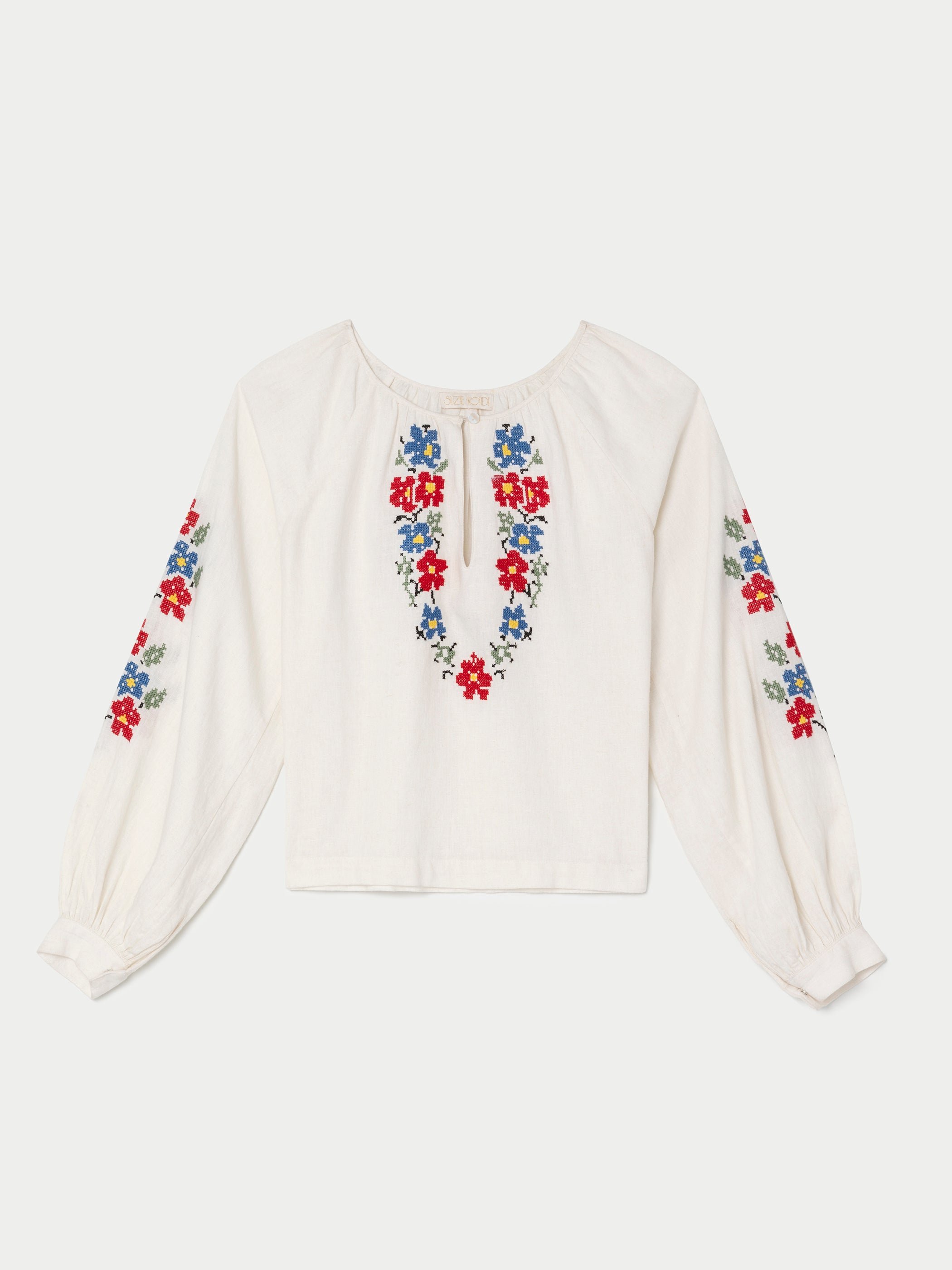 The Gigi Blouse in Embroidered Linen – Suzie Kondi