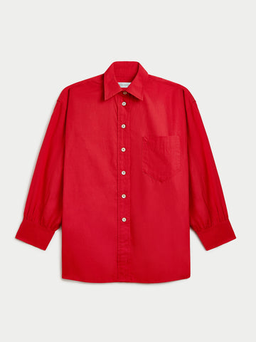 The Kappa Button-Up Shirt in Cotton Poplin