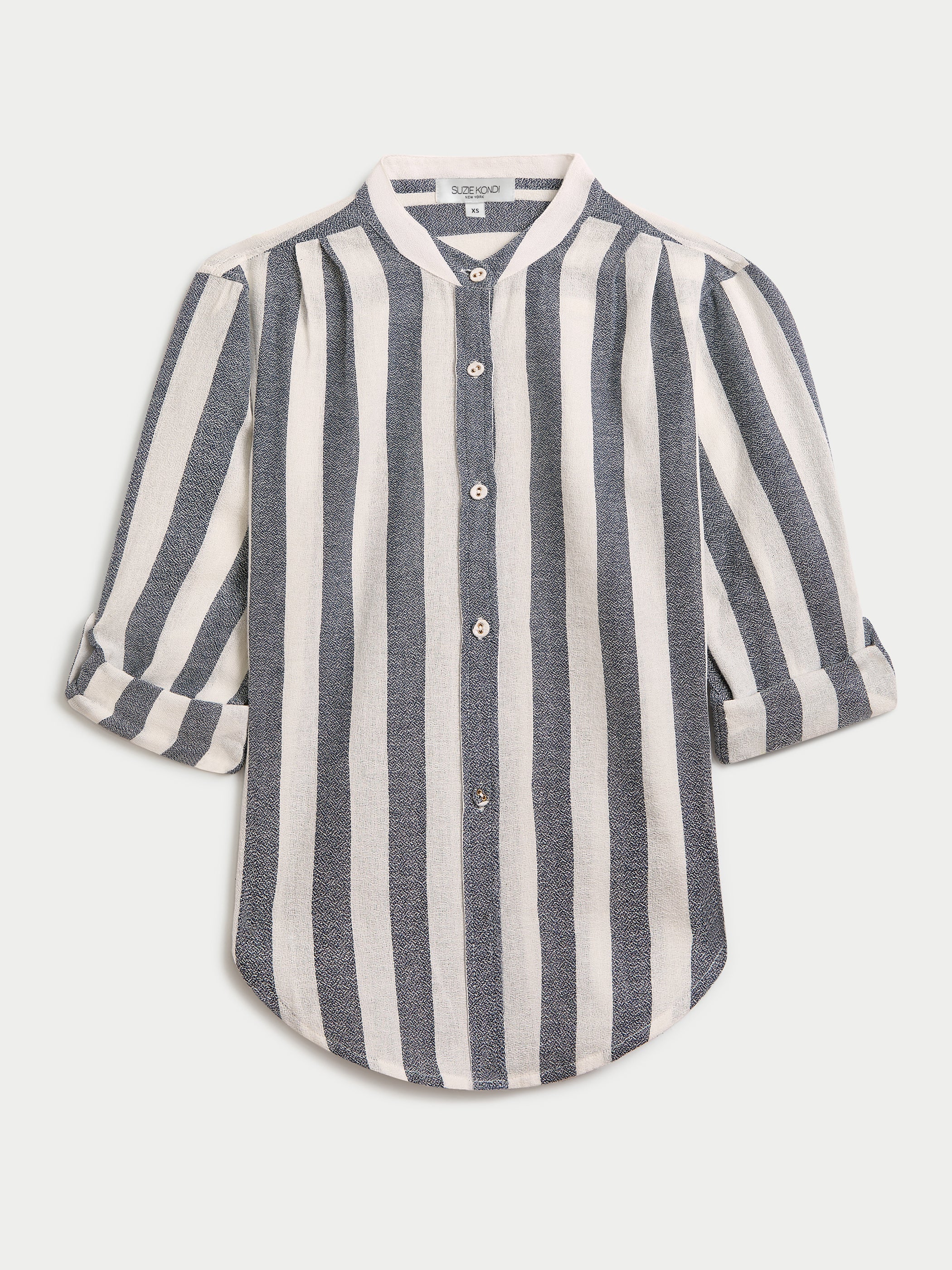 Navy-Ivory Stripe 