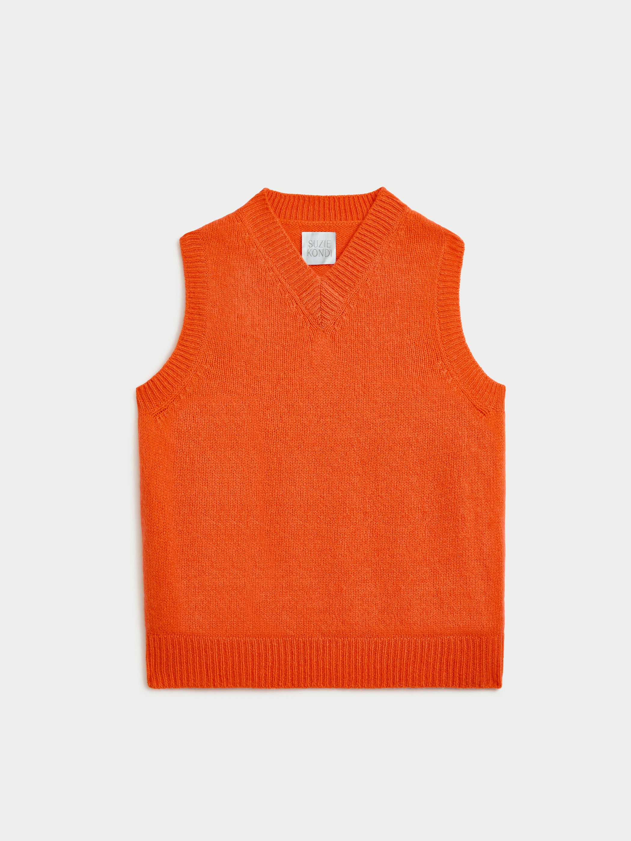 Nico Shrunken Vest in Cashmere / Mandarin 