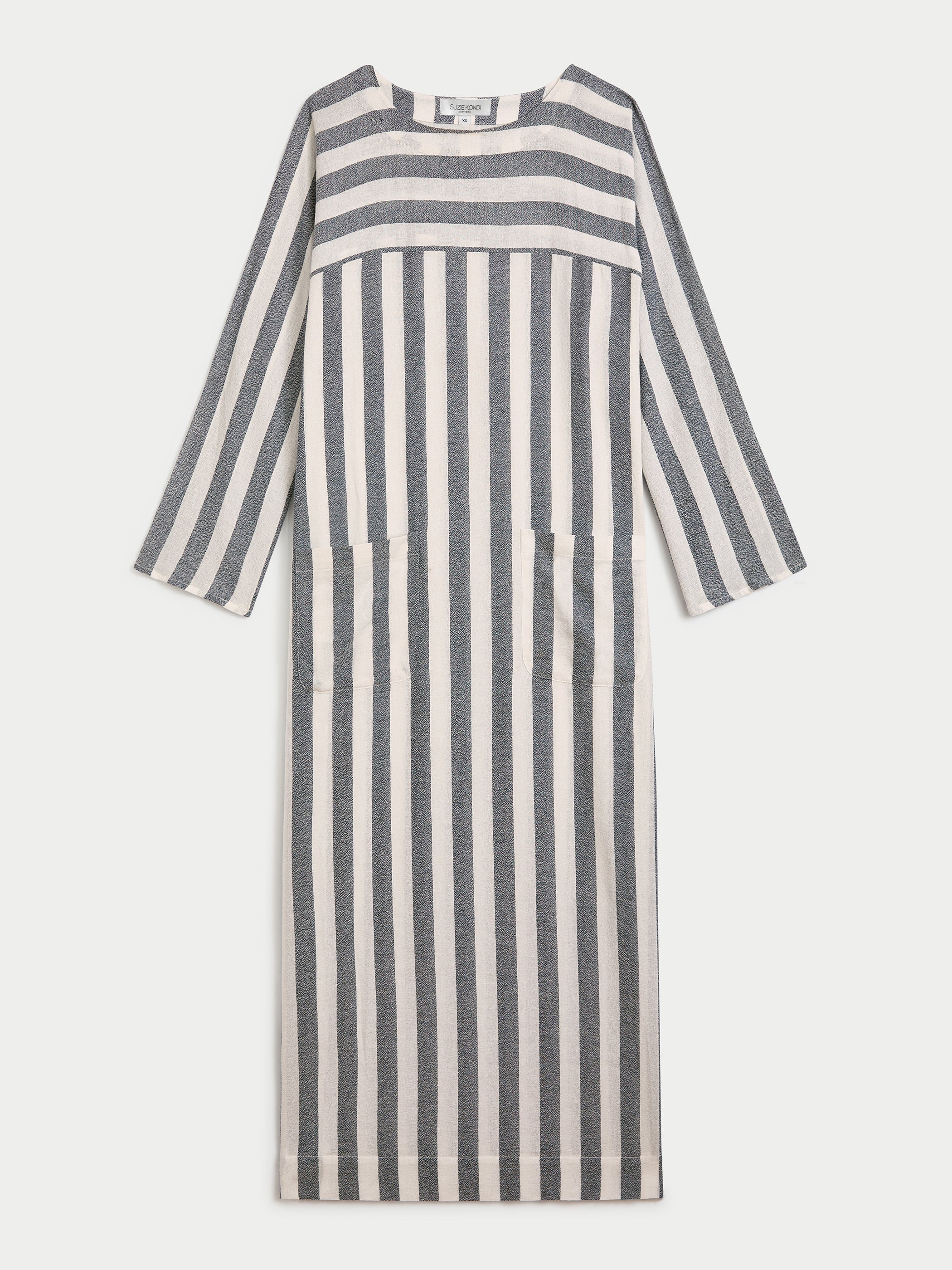 Navy-Ivory Stripe 