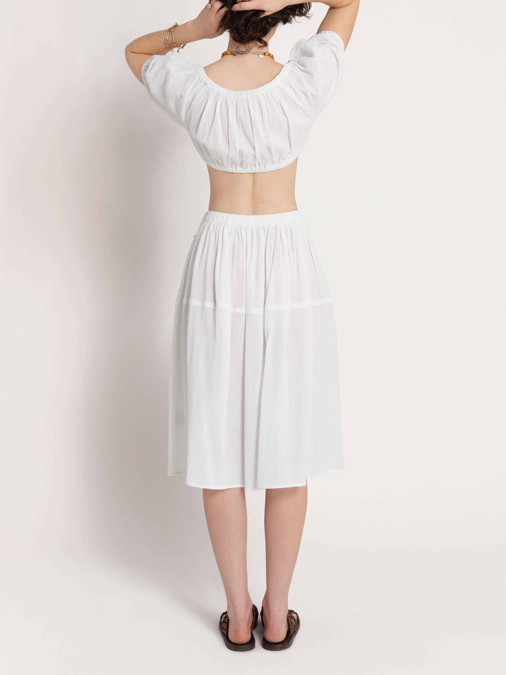 通販最新作shiisaid 2 PIECE SKIRT - WHITE デザイン スカート