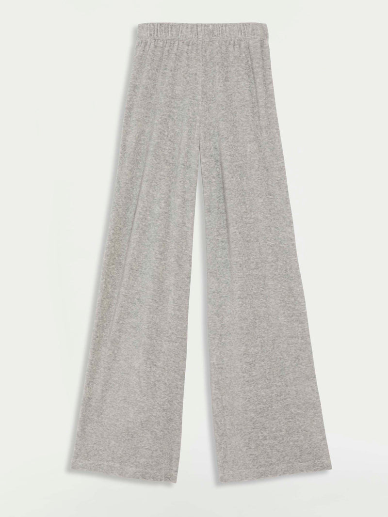 Zephyra cotton-blend terry flared track pants