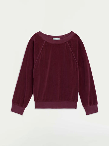 The Saba Raglan Top in Velour