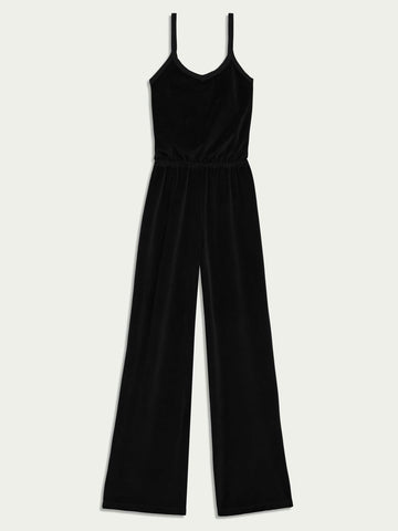 The Elma Flare Jumpsuit in Velour