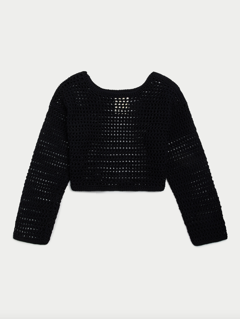 The Grid Boatneck in Hand Knit Cotton (POS)