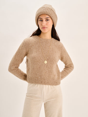 The Selini Crewneck in Luxtweed Cashmere
