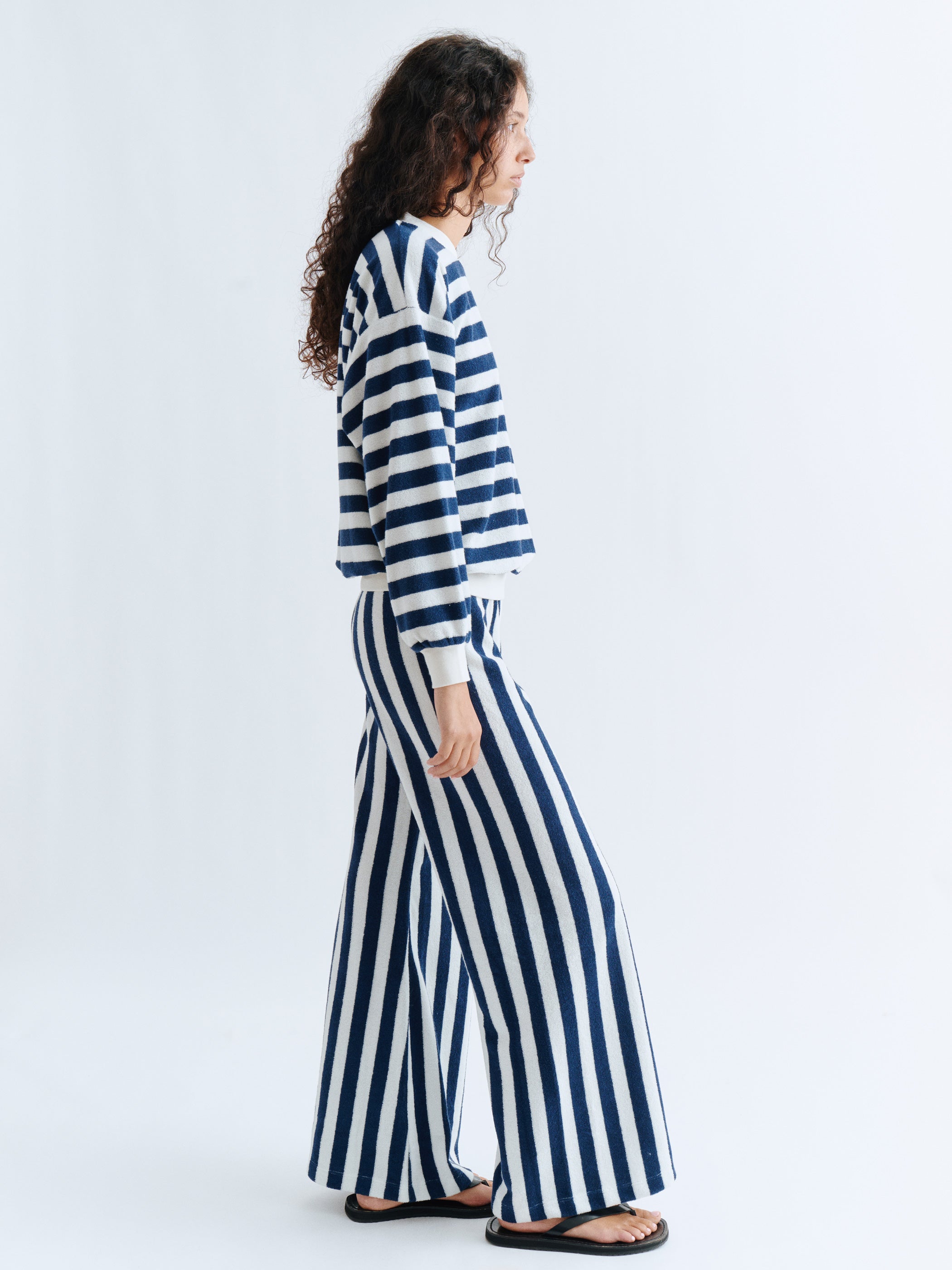New Navy Ivory Stripe 
