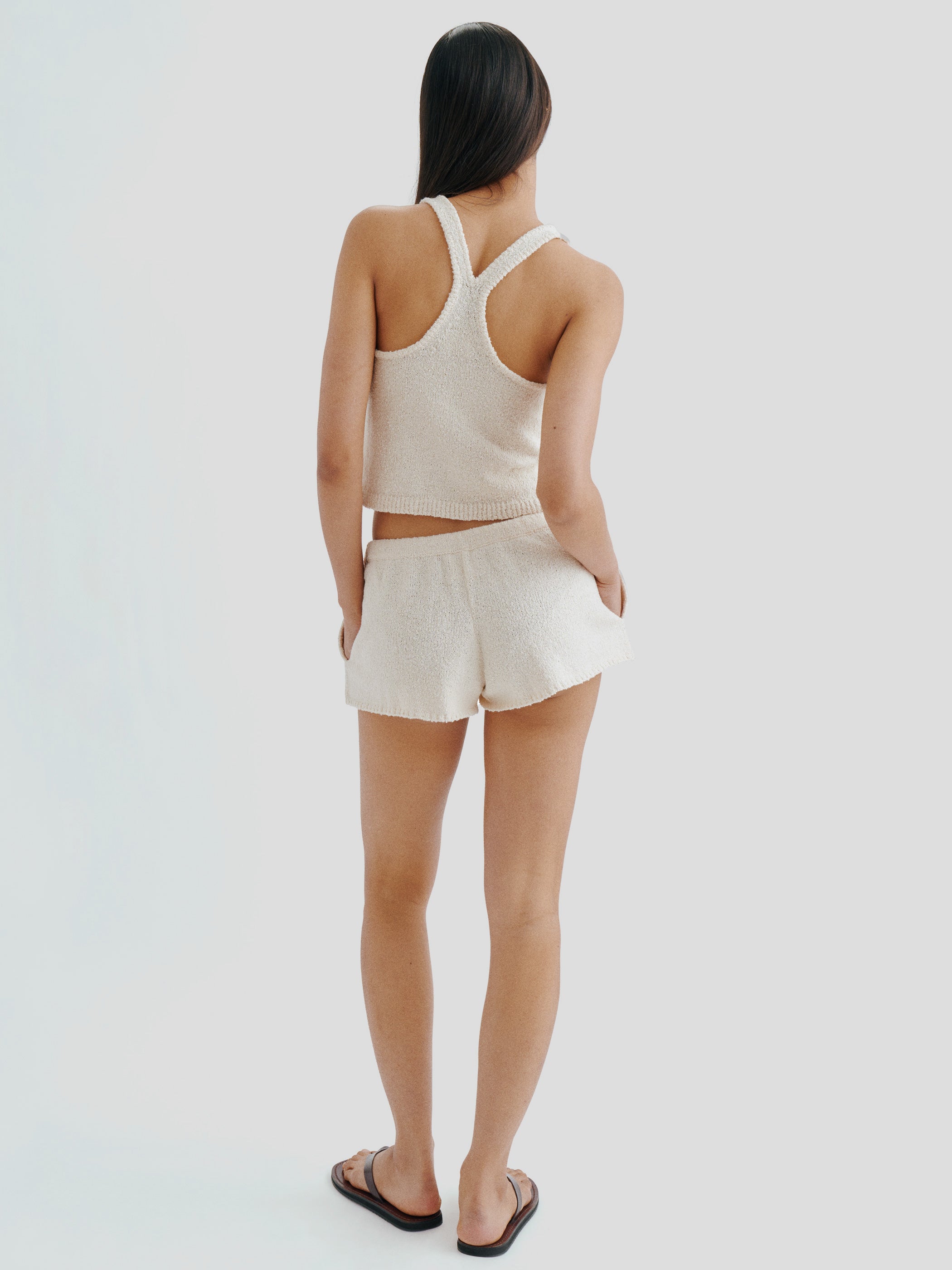 Tia Top in Boucle Cotton 