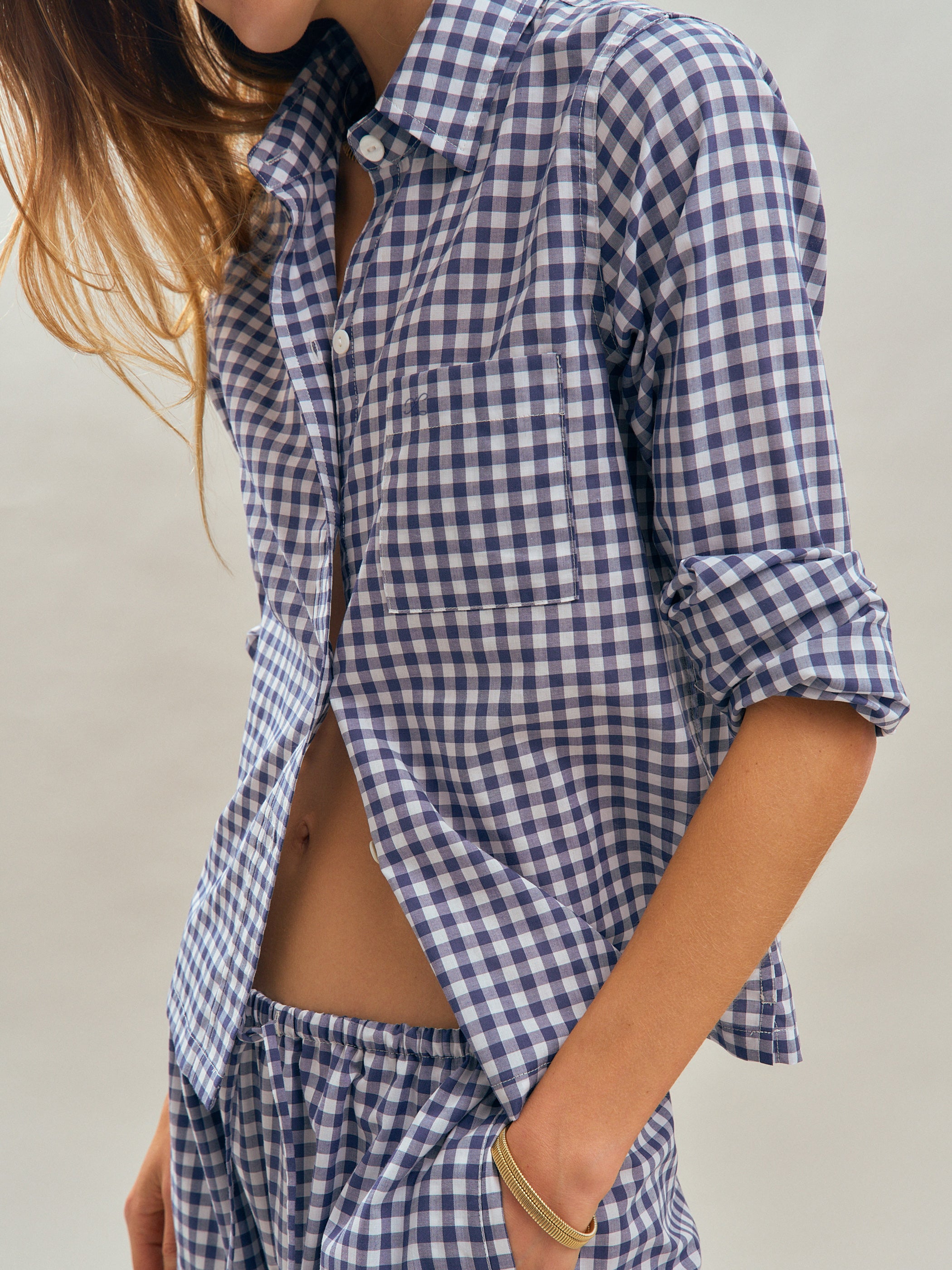 Small Navy Gingham 