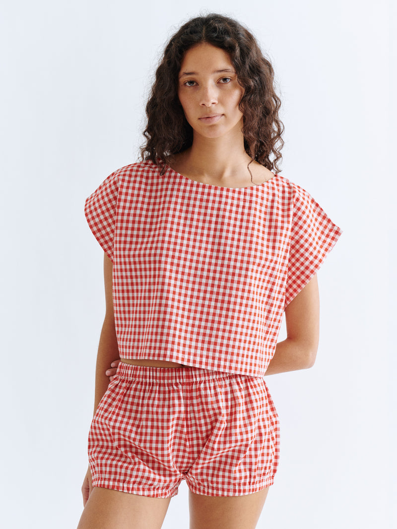 Kori Top in Cotton Poplin – Suzie Kondi