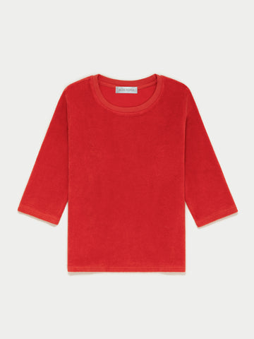 The Corfu Elbow Sleeve Crew in Terry