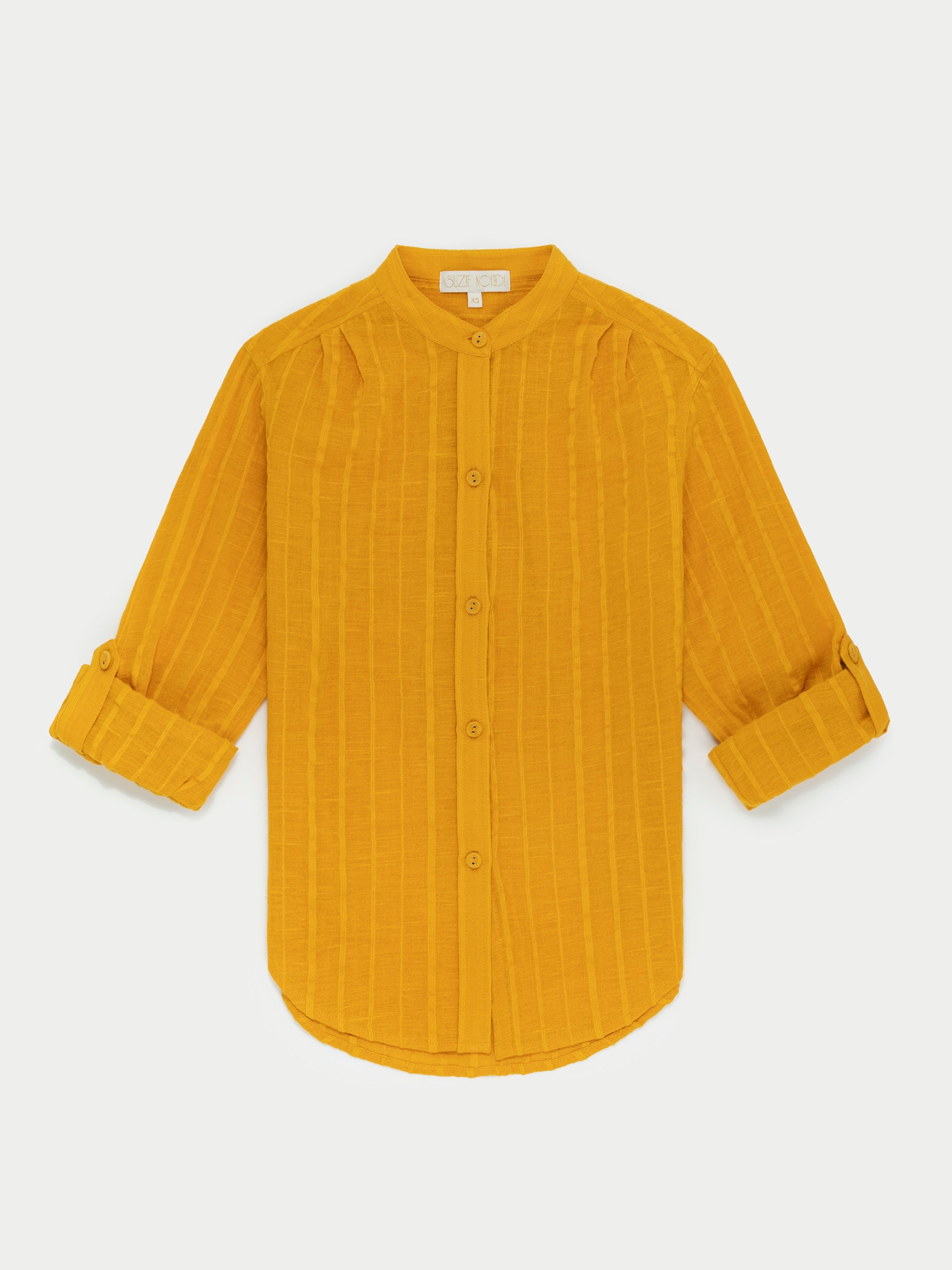 The Koubi Button Blouse in Thick & Thin Gauze