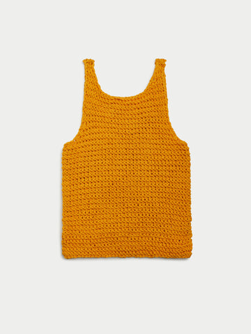 The Lyra Tank in Hand Knit Cotton